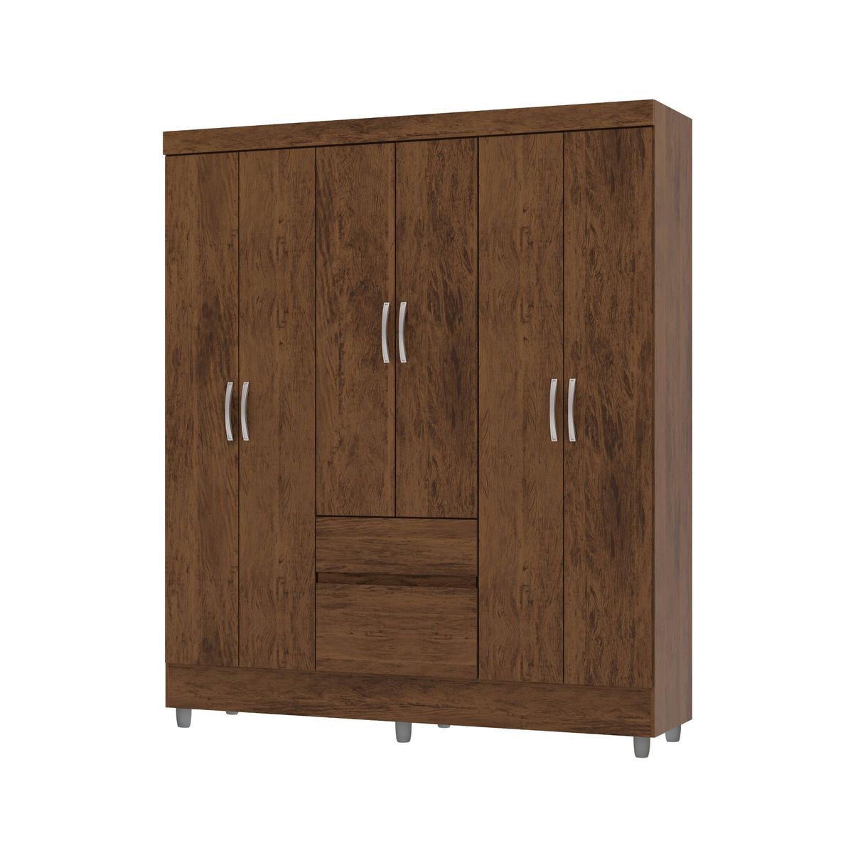JDO & DESIGN - CLOSET 6P IDEAL IMBUIA RUSTICO
