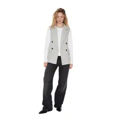 JACINTA TIENDA - Chaqueta Royal sin mangas gris