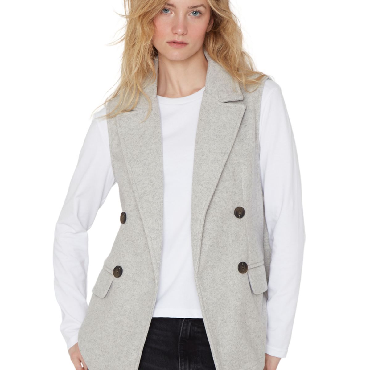 JACINTA TIENDA - Chaqueta Royal sin mangas gris Jacinta Tienda