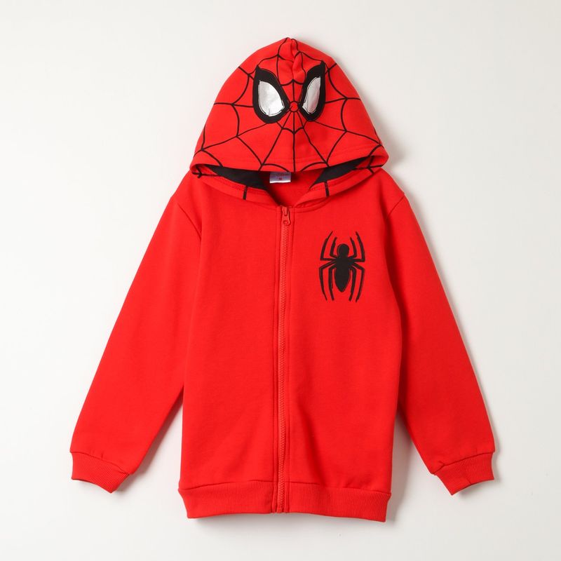 MARVEL - Poleron Abierto Niño Spiderman Cubierto Rojo Marvel