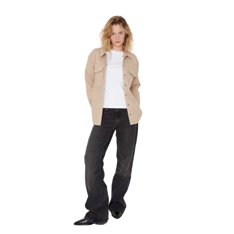 JACINTA TIENDA - Sobrecamisa Royal camel Jacinta Tienda