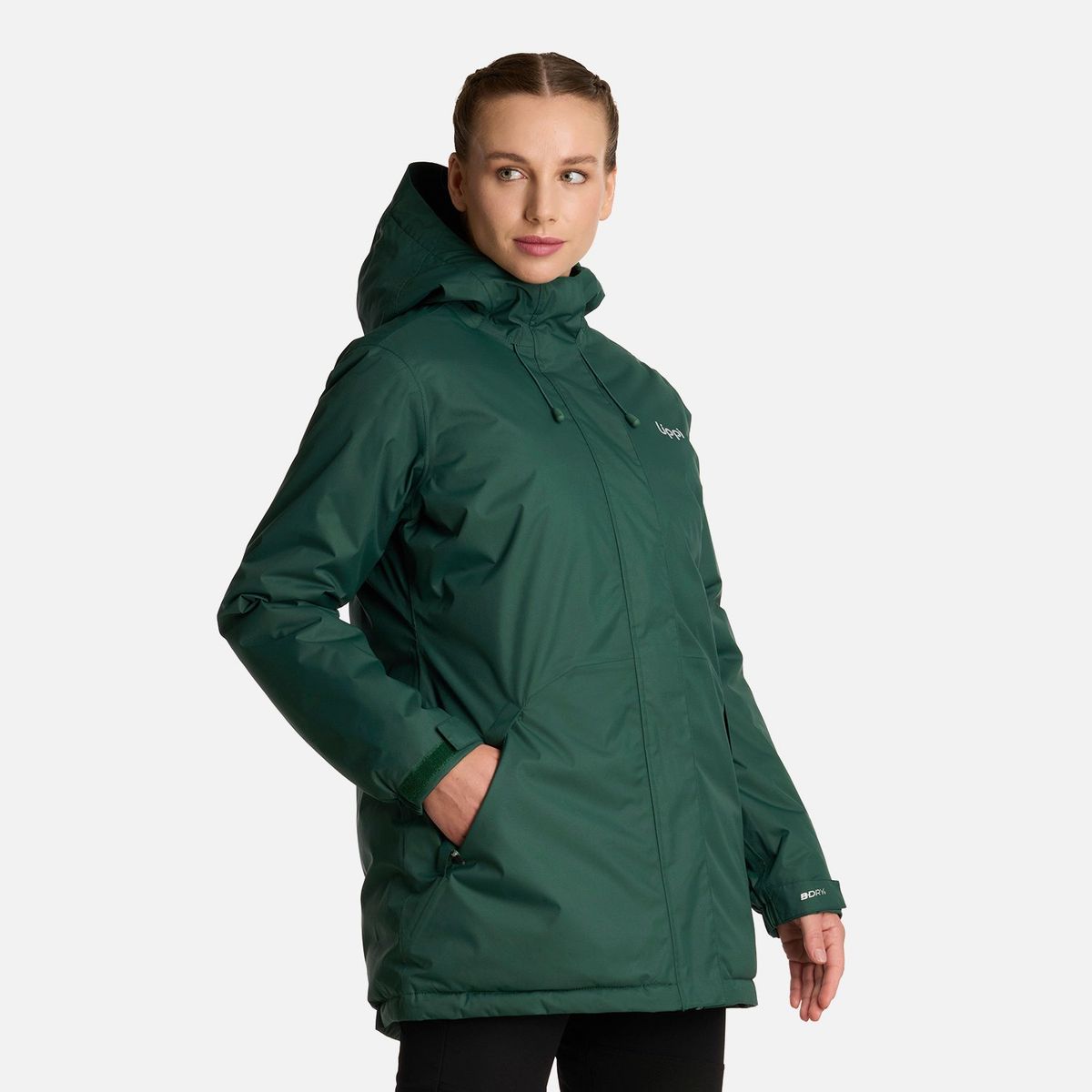 LIPPI - Chaqueta Mujer Gunther B-Dry Hoody Jacket Verde Botella Lippi