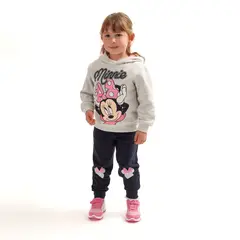 DISNEY - Buzo Niña Minnie Touch Gris