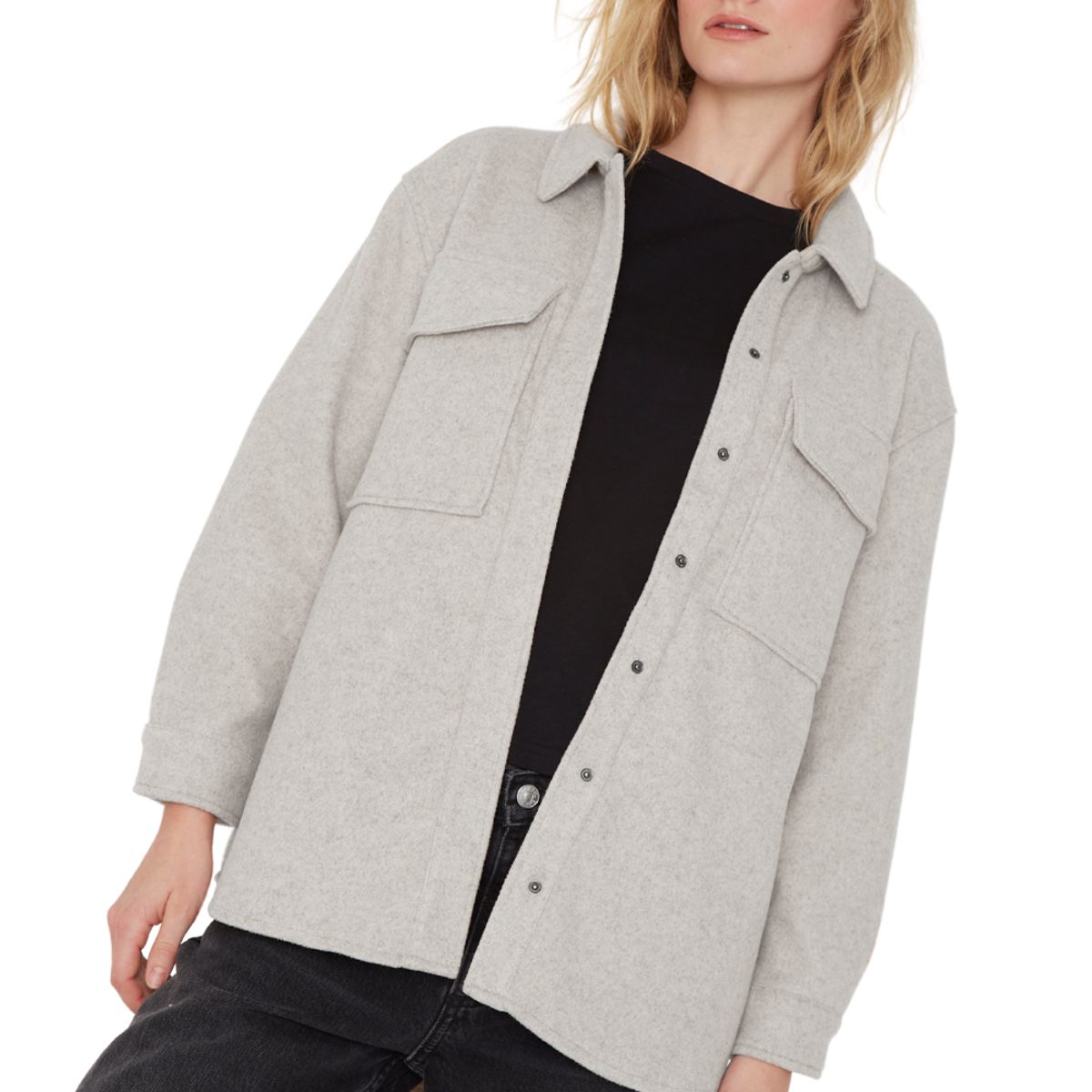 JACINTA TIENDA - Sobrecamisa Royal Gris Jacinta Tienda