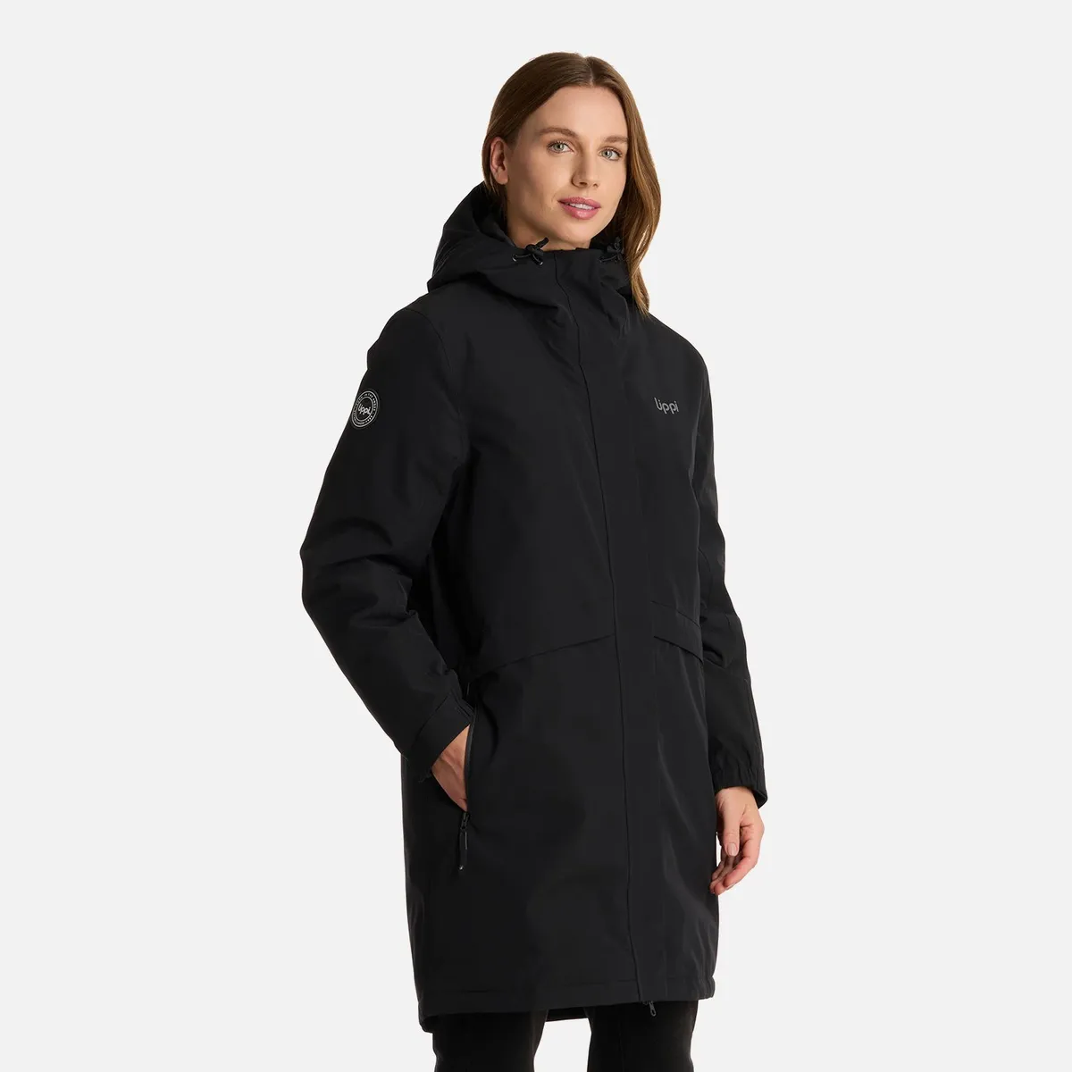LIPPI - Chaqueta Mujer Mountains Live B-Dry Down Long Jacket Negro Lippi