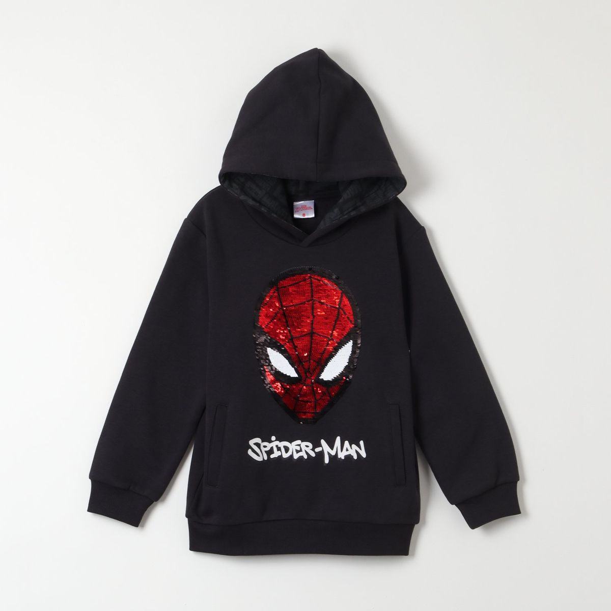 MARVEL - Polerón Spider-Man con Lentejuelas Reversibles - Niños 4-8 Años