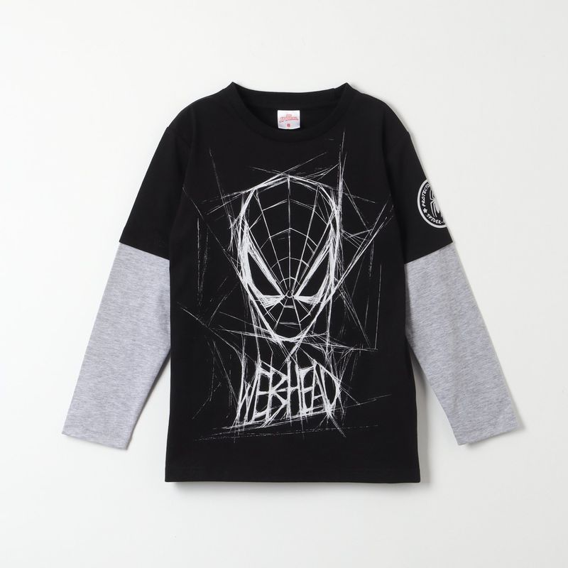 MARVEL - Polera Manga Larga Niño Spiderman Webhead Negro Marvel
