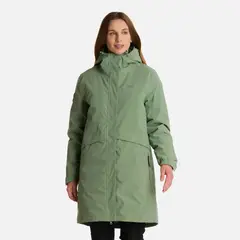 LIPPI - Chaqueta Mujer Mountains Live B-Dry Down Long Jacket Jade Oscuro