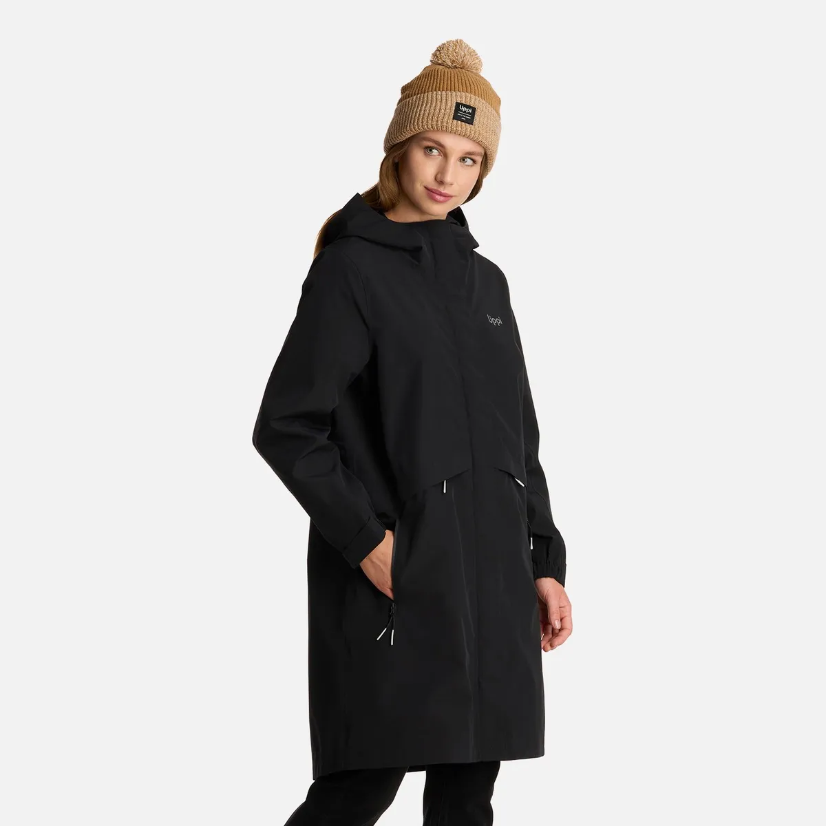 LIPPI - Chaqueta Mujer Mountains Live B-Dry Long Jacket Negro Lippi