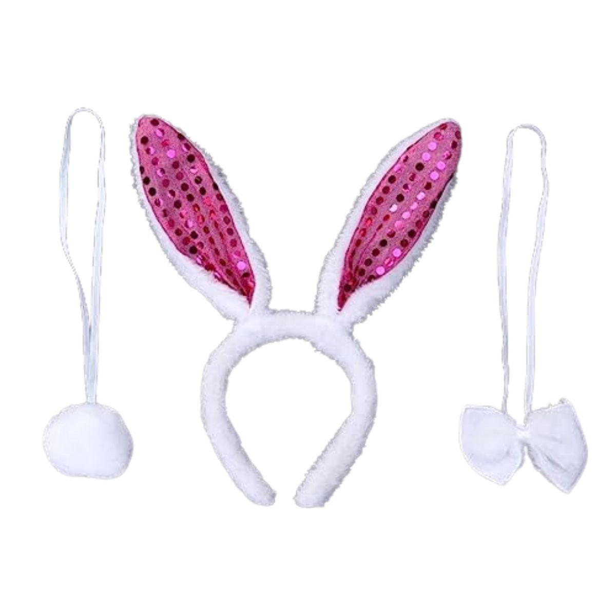 GENERICO - Disfraz Niña Conejita Tutú +orejas +humita Y Cola Fucsia