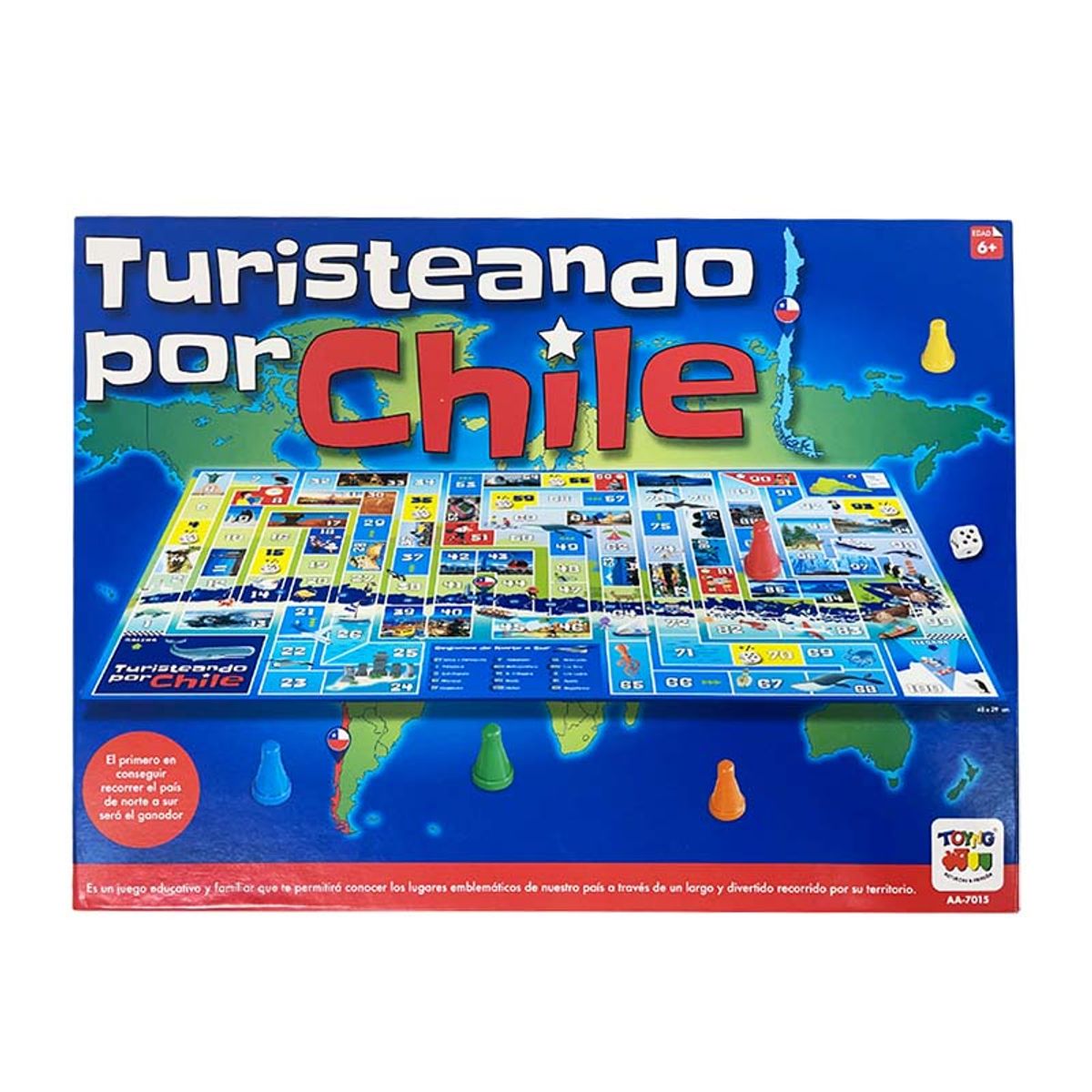 TOYNG - Juego de Mesa Turisteando Chile - Toyng