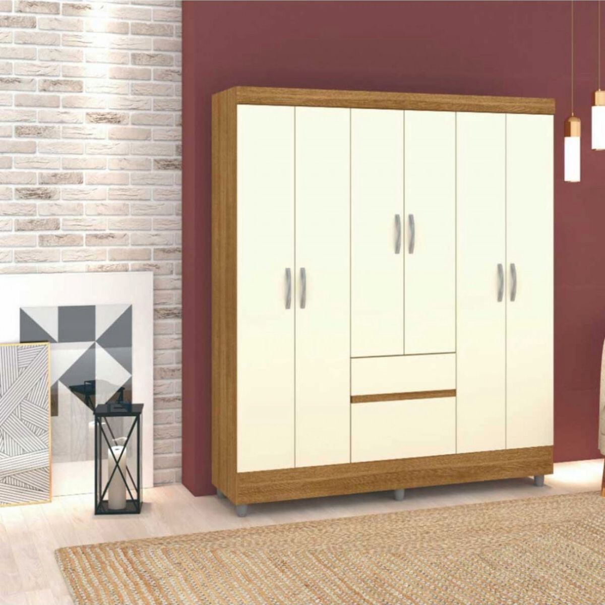 JDO & DESIGN - CLOSET 6P IDEAL NATURE CHAMPAGNE