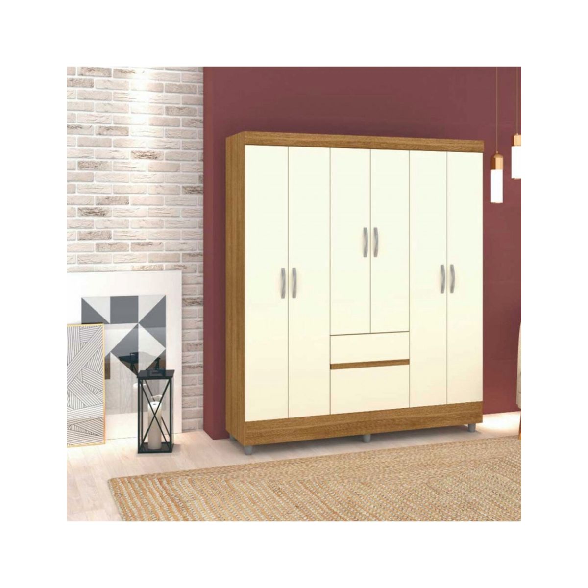 JDO & DESIGN - CLOSET 6P IDEAL NATURE CHAMPAGNE