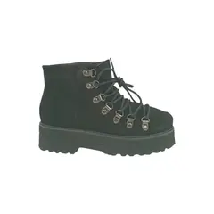 PAND G - Bota Negra Gamuza Mujer