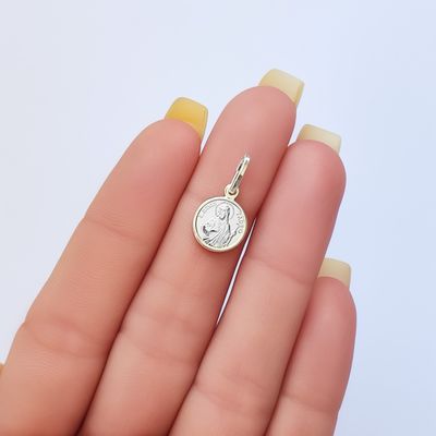 Imagen 2 del producto Colgante Medalla 10mm San Judas Tadeo Plata Fina 925