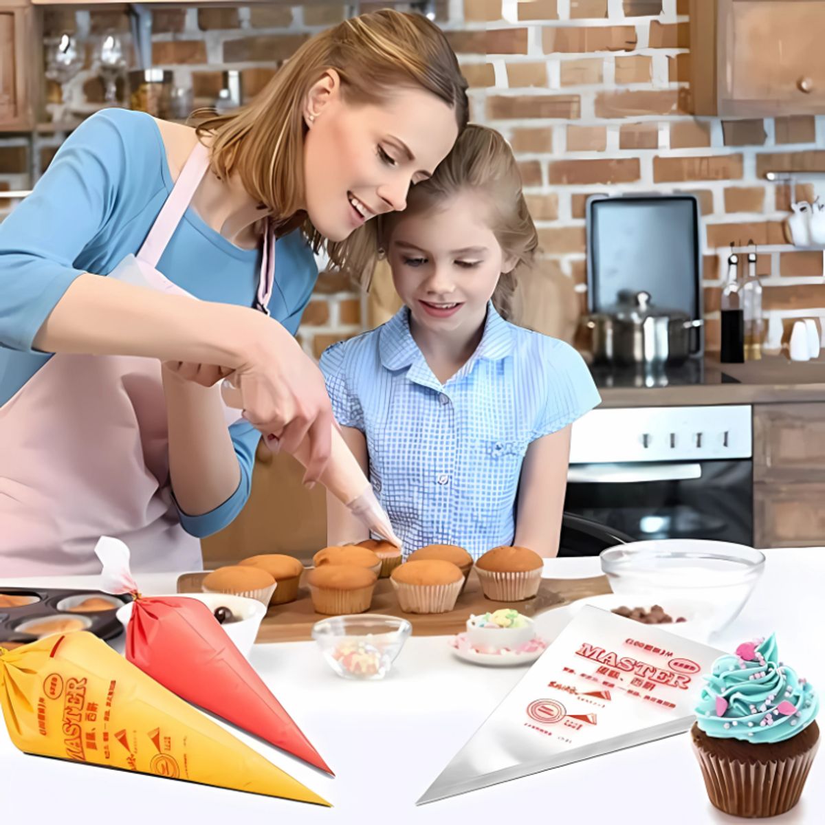 BELIDASHOP - 100 Mangas Pasteleras Desechables Repostería Pastelería