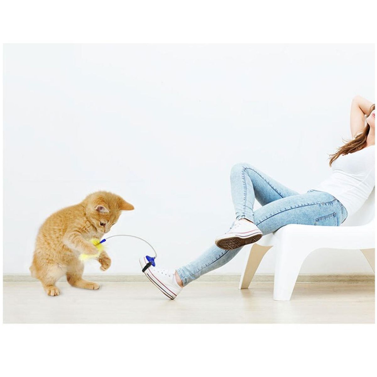 GENERICO - Juguete Telescopico Interactivo Para Mascotas Gatos