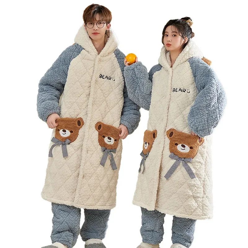 EVERSO - Pijamas Conjunto Para Parejas Mujer Ropa De Dormir Invierno