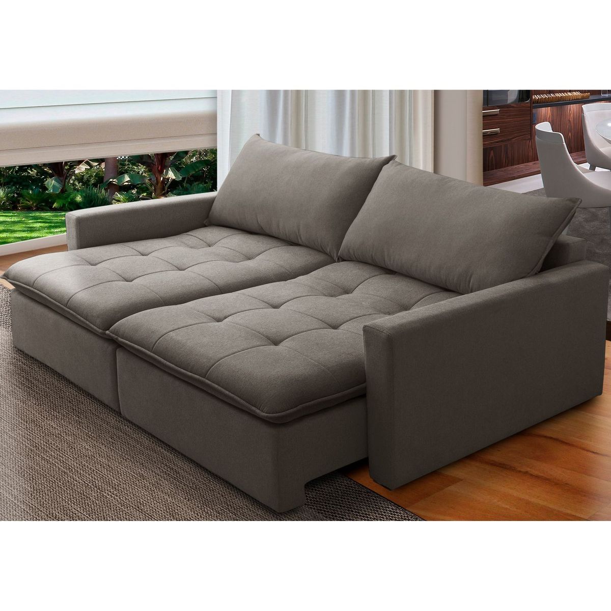 AMUV - SOFA CAMA CAPRI 208 CM TAUPE