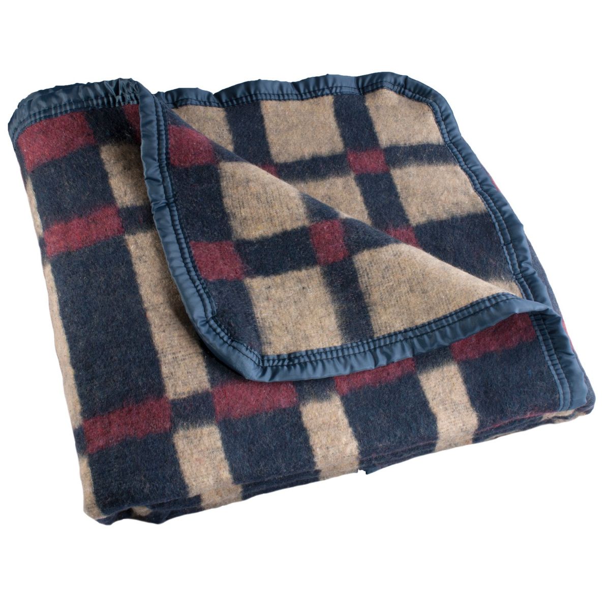 ANDES - FRAZADA ANDES ESCOCES ANTILLANCA 2 PLAZA AZUL/BEIGE