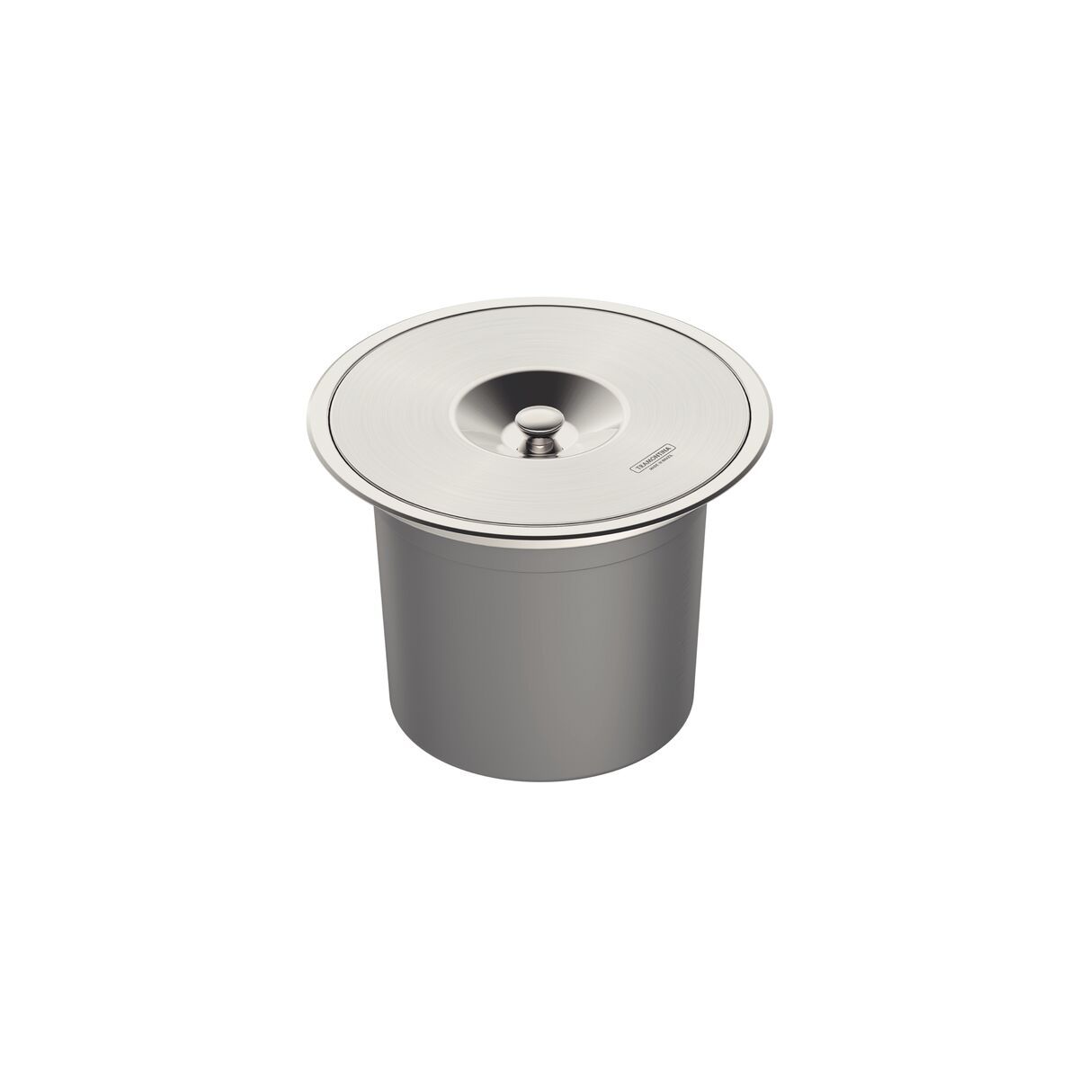 TRAMONTINA - Basurero de empotrar Tramontina de acero inoxidable con balde plástico de 8 l