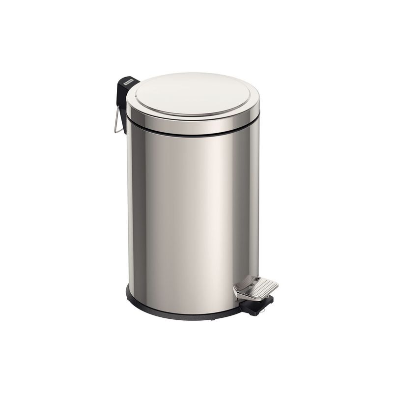TRAMONTINA - Basurero de acero inoxidable con Pedal Brasil 12 L Tramontina con acabado pulido y cubo plastico interno