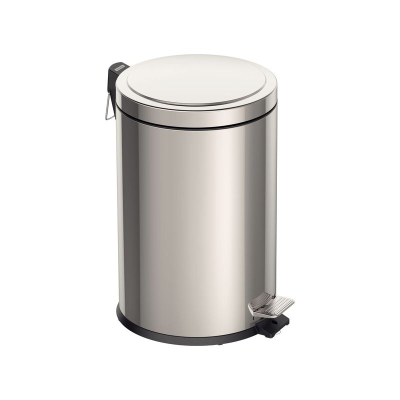 TRAMONTINA - Basurero de acero inoxidable con Pedal Brasil 20 L Tramontina con acabado pulido y cubo plastico interno