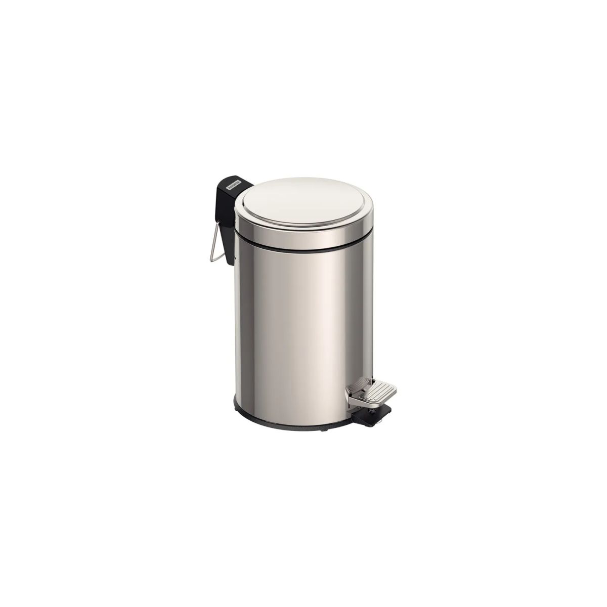 TRAMONTINA - Basurero de acero inoxidable con Pedal Brasil 3 L Tramontina con acabado pulido y cubo plastico interno