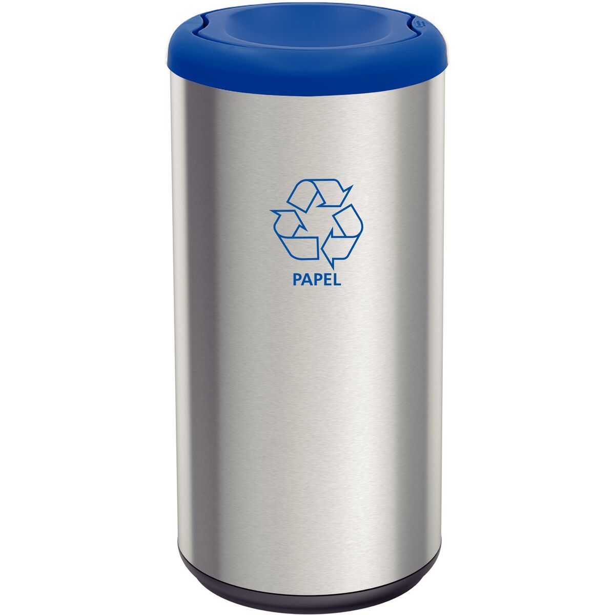 TRAMONTINA - Basurero en Acero con Tapa Vaivén Azul 40L Tramontina Piemonte