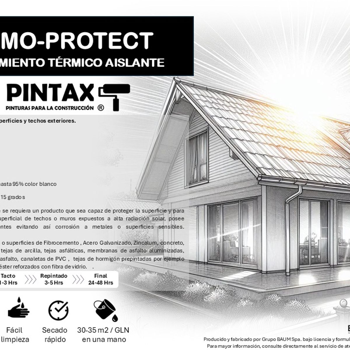 BAUM - REGULADOR DE TEMPERATURA PINTAX  PARA TECHOS