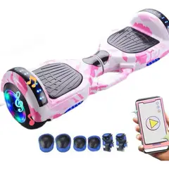 EVERSO - Bici Equilibrio Infantil Led Bluetooth Incluye Protección