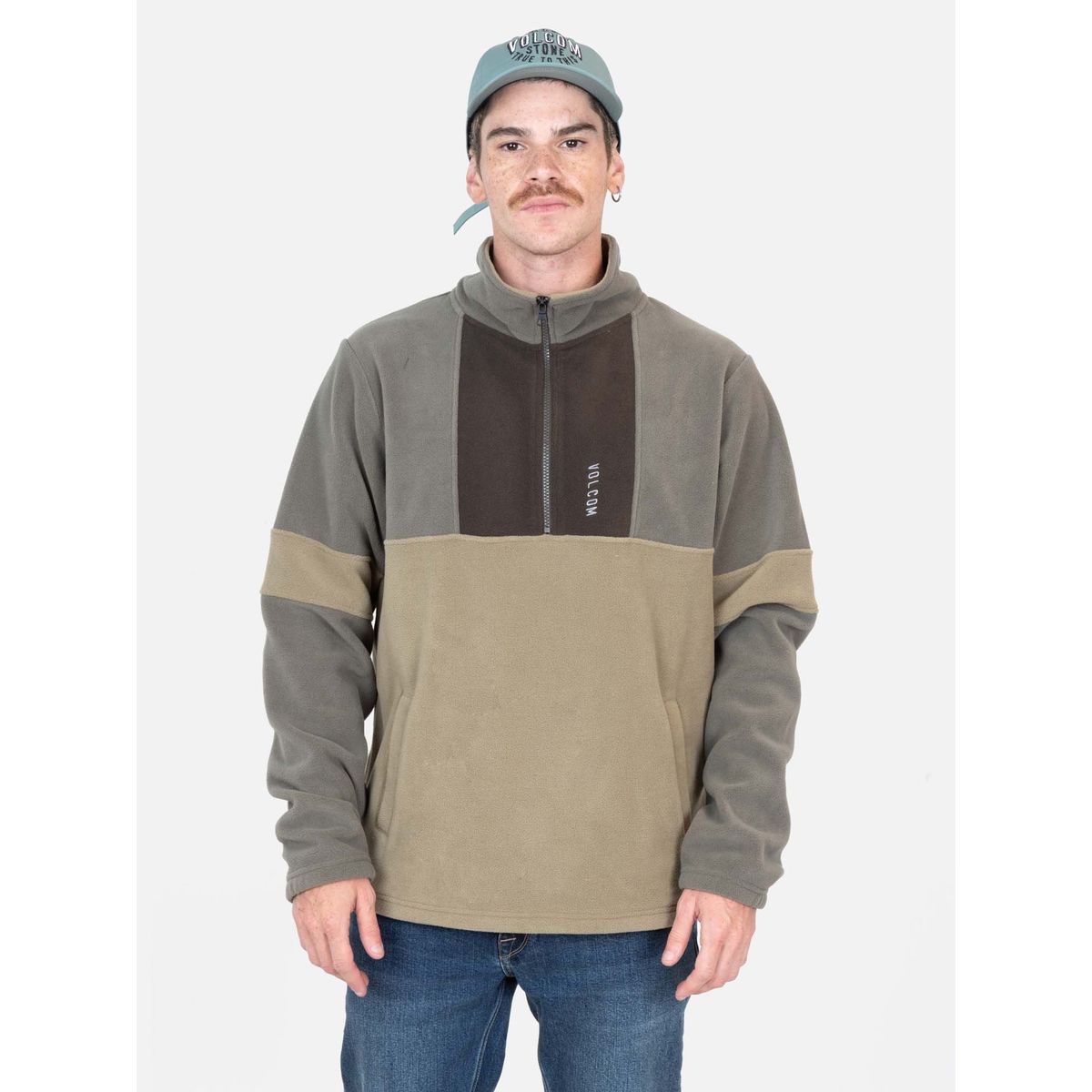 VOLCOM - Poleron Nova Verde Hombre Volcom - Verde