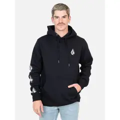 VOLCOM - Poleron Pulse Negro Hombre - Negro