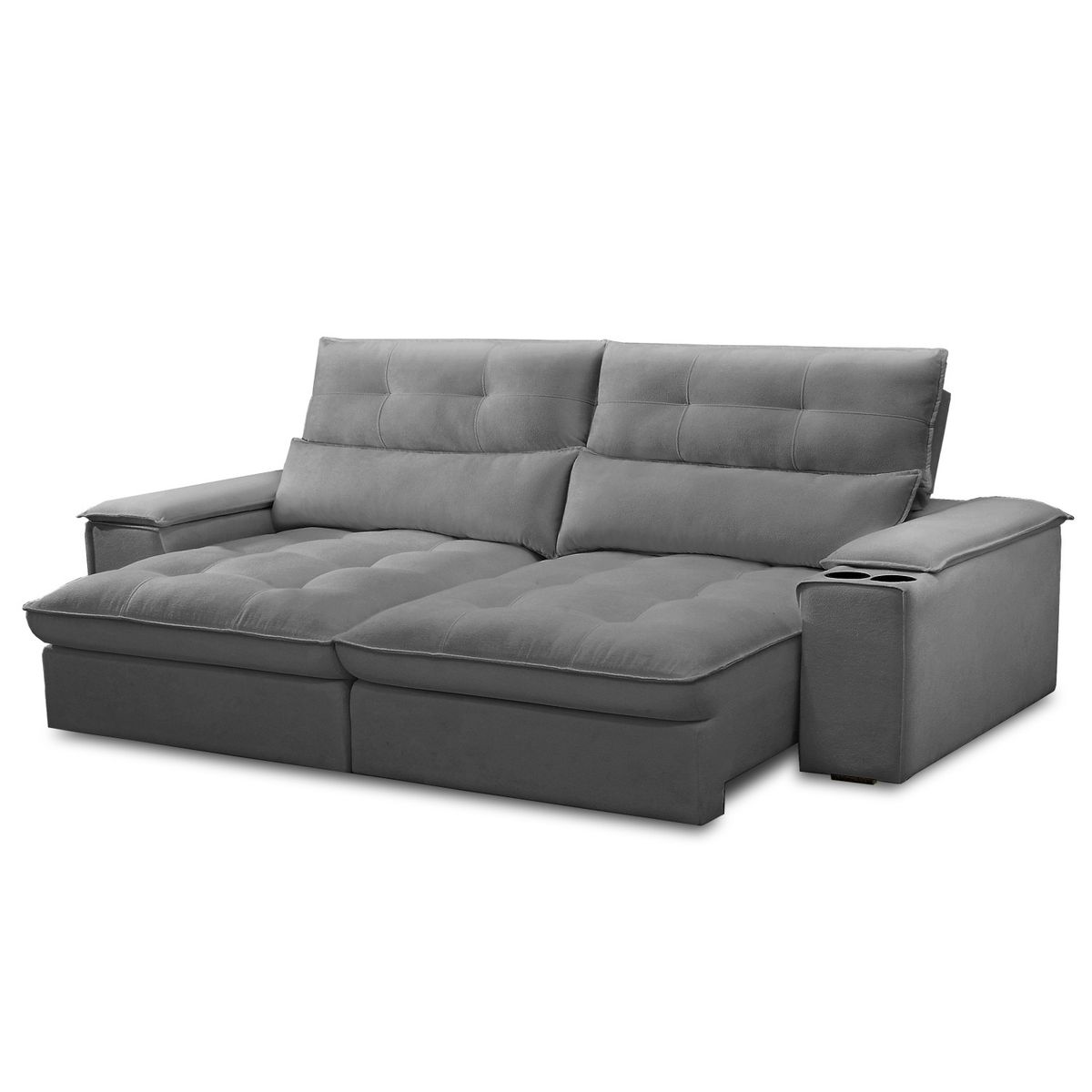 AMUV - SOFA MALTA 3 CUERPOS RECLINABLE GRIS