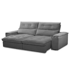 AMUV - SOFA MALTA 3 CUERPOS RECLINABLE GRIS