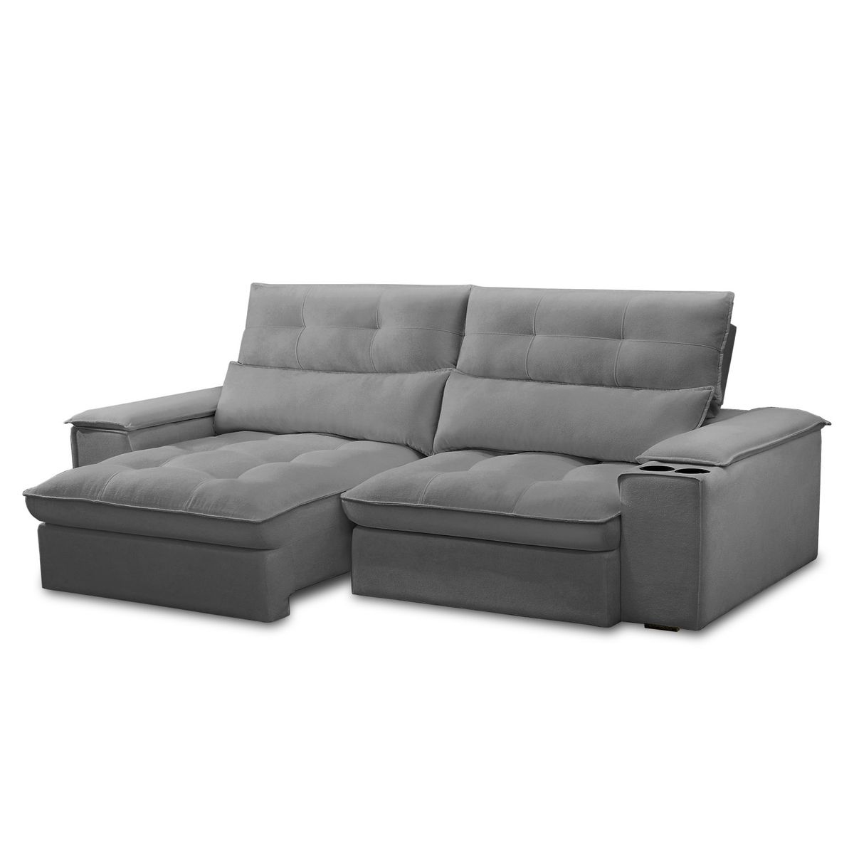 AMUV - SOFA MALTA 3 CUERPOS RECLINABLE GRIS
