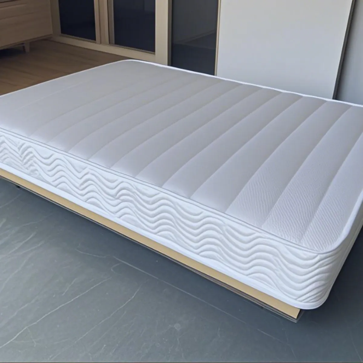 YOMYM - Colchón Premium King Size Upright 3 Caras blanco 90×190×27cm-