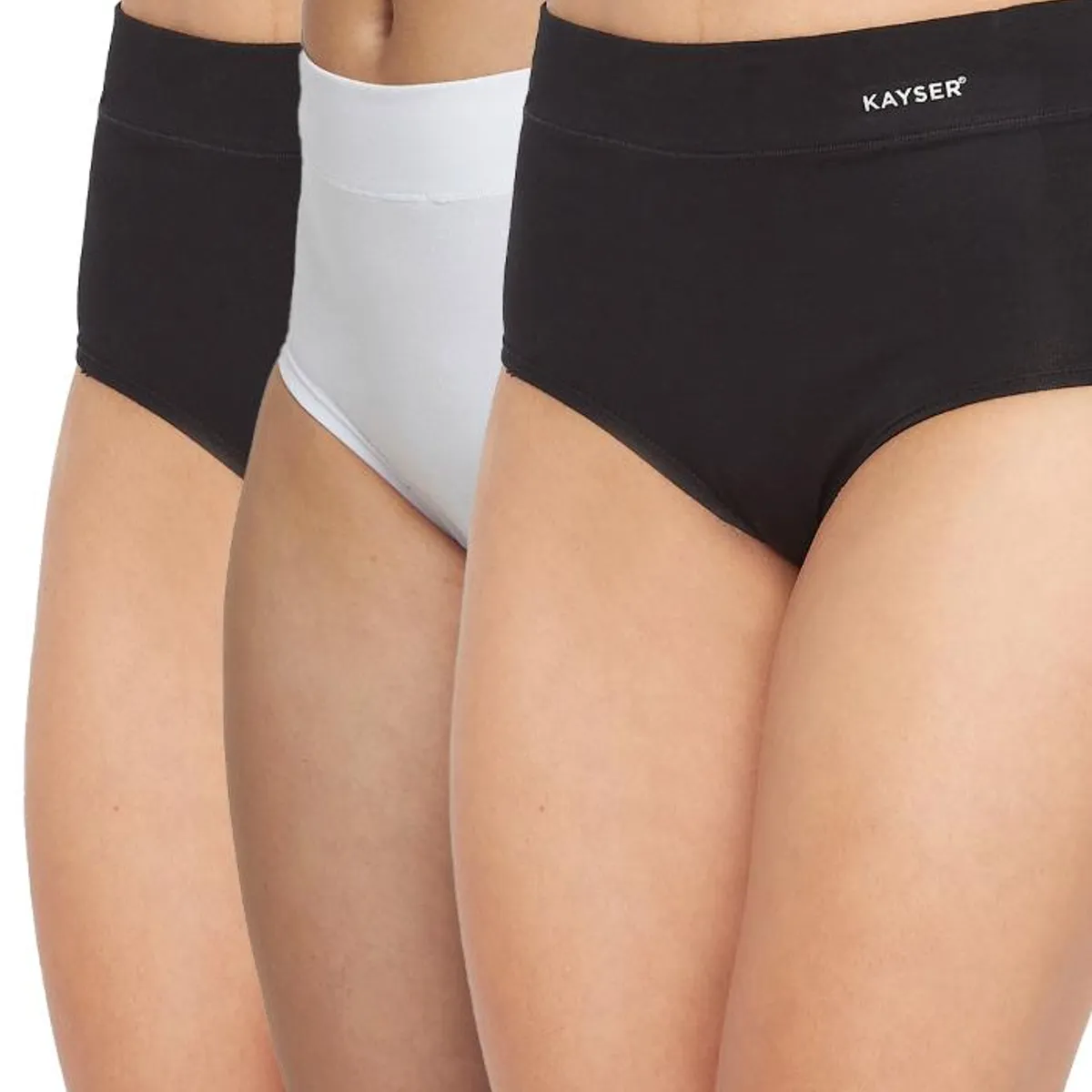 KAYSER - PACK 3X  Calzon Maxi  Algodón P310032-NEG Kayser