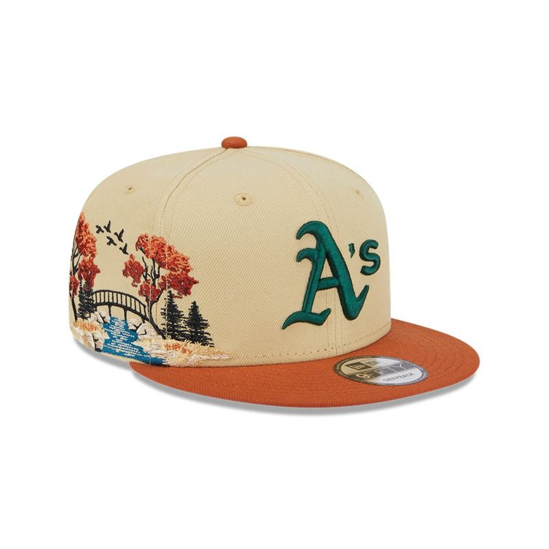 NEW ERA - Gorra 9Fifty  MLB Oakland Athletics Fall Landscape Beige