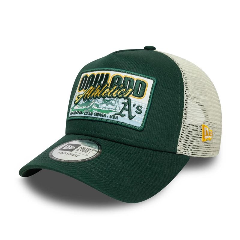 NEW ERA - Gorra 9Forty Oakland Athletics MLB Team Patch Dark Green