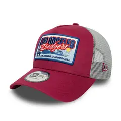 NEW ERA - Gorra 9Forty Los Angeles Dodgers MLB Team Patch Dark Red