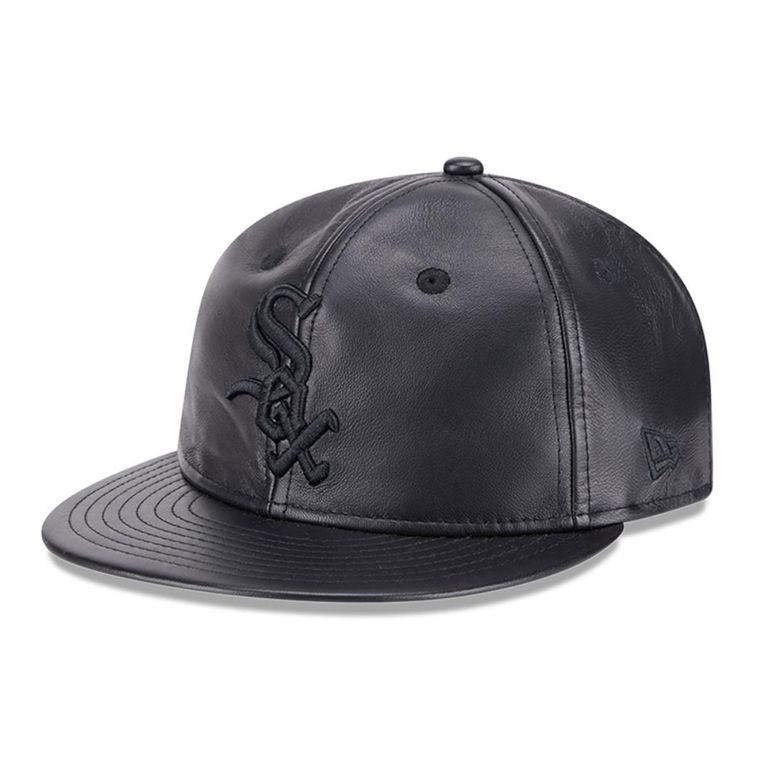 Gorra 9Fifty MLB Chicago White Sox Genuine Leather Black Negro TALLA UNICA