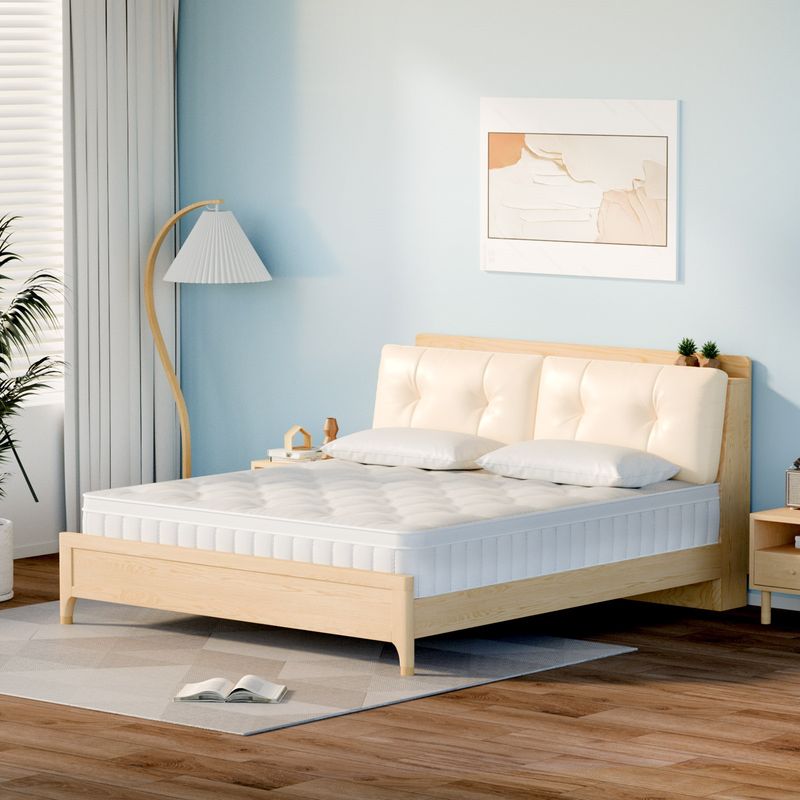 YOMYM - Colchón Premium King Size Upright 3 Caras Blanco 90×190×25cm