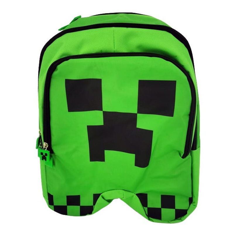 INTEK GAMES - Mochila Juvenil Escolar Minecraft Creeper
