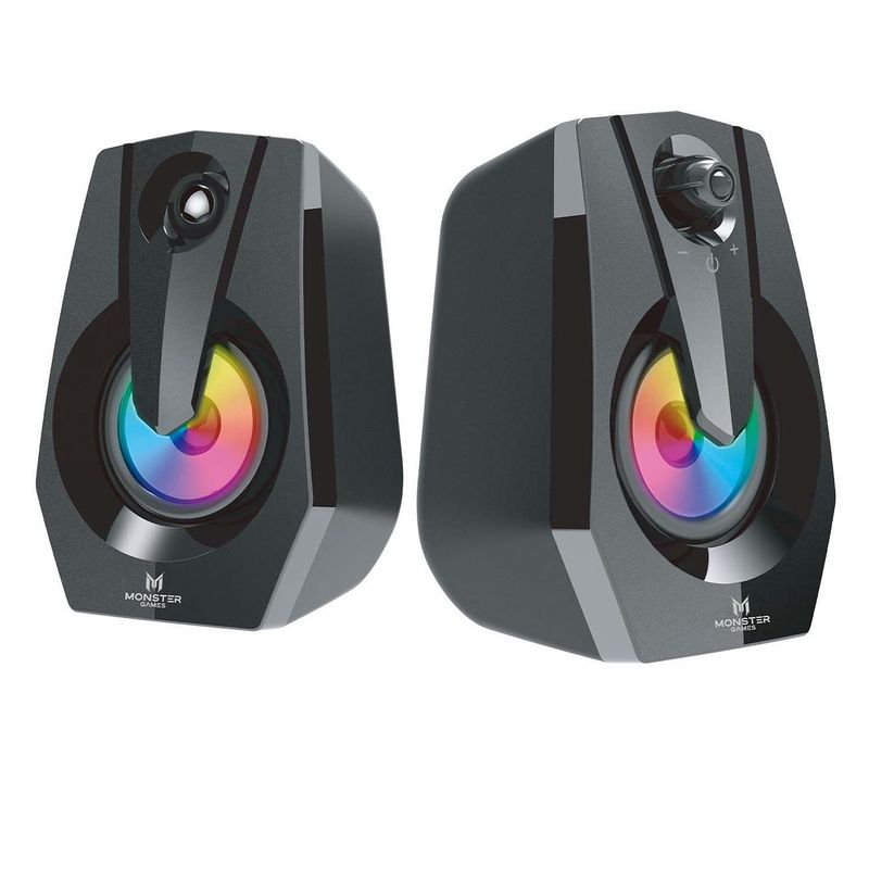 MOSTER GAMER - Parlante PC Gamer Moster Games Space Led