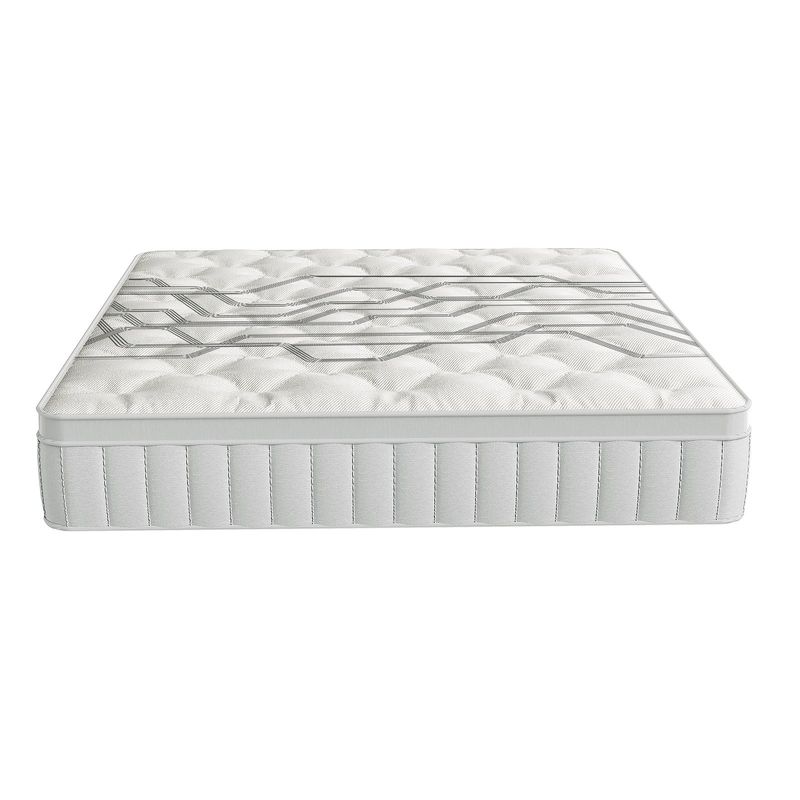 YOMYM - Colchón Premium King Size Upright 3 Caras blanco 150 x 200 x 27 cm