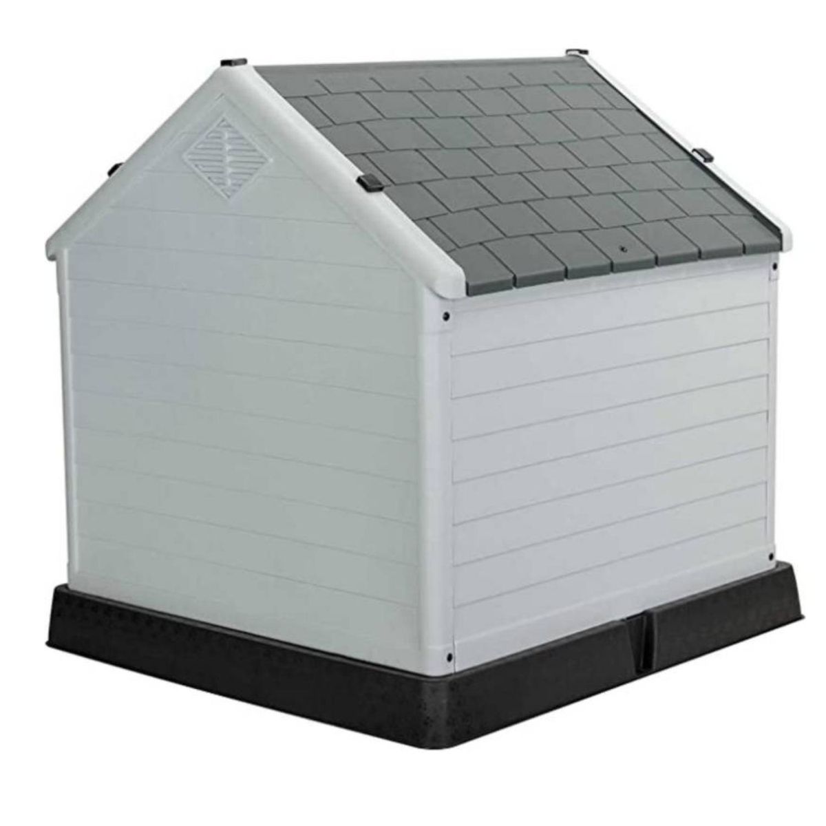 GENERICO - Casa Para Mascotas Perros Mediana PVC 89x17x79Cm Gris