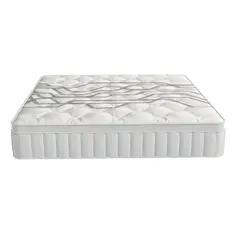 YOMYM - Colchón Premium King Size Upright 3 Caras Blanco 180 x 200 x 27 cm