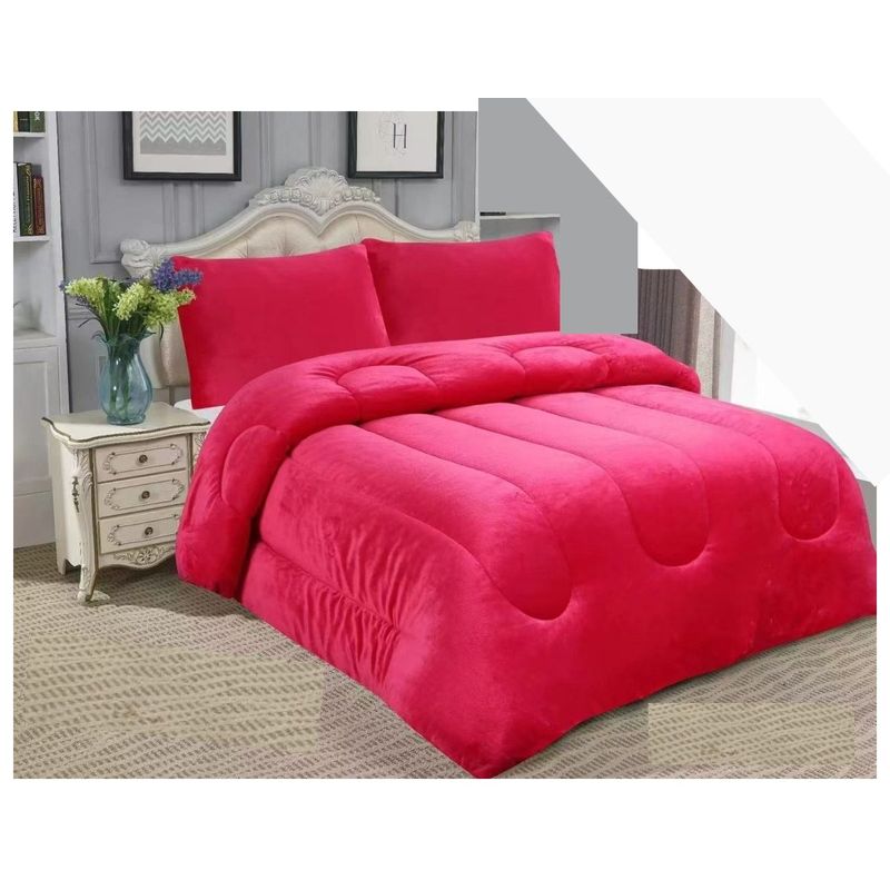 GENERICO - plumon 2 plaza fucsia PLUSH con chiporro TF CS12