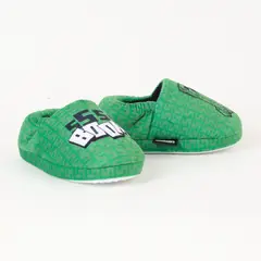 MINECRAFT - Pantufla Niño Sss Boom Verde